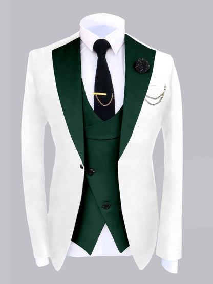 Classic Color-Block Craft Men's 2 Pieces Ceremony Suit