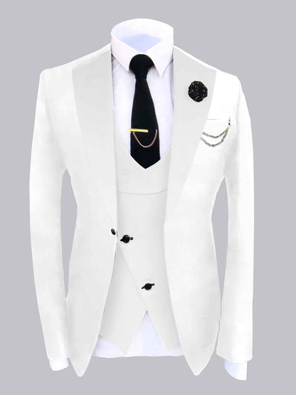 Classic Color-Block Craft Men's 2 Pieces Ceremony Suit