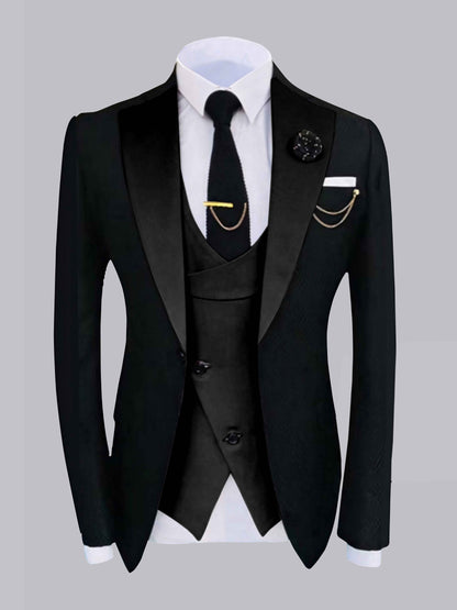 Heritage Contrast Trim Men's 2 Pieces Formal Occasion Suit