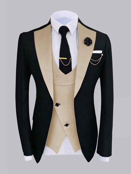 Heritage Contrast Trim Men's 2 Pieces Formal Occasion Suit