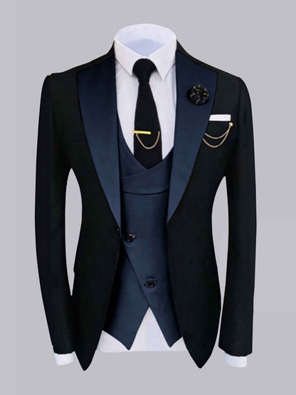 Heritage Contrast Trim Men's 2 Pieces Formal Occasion Suit