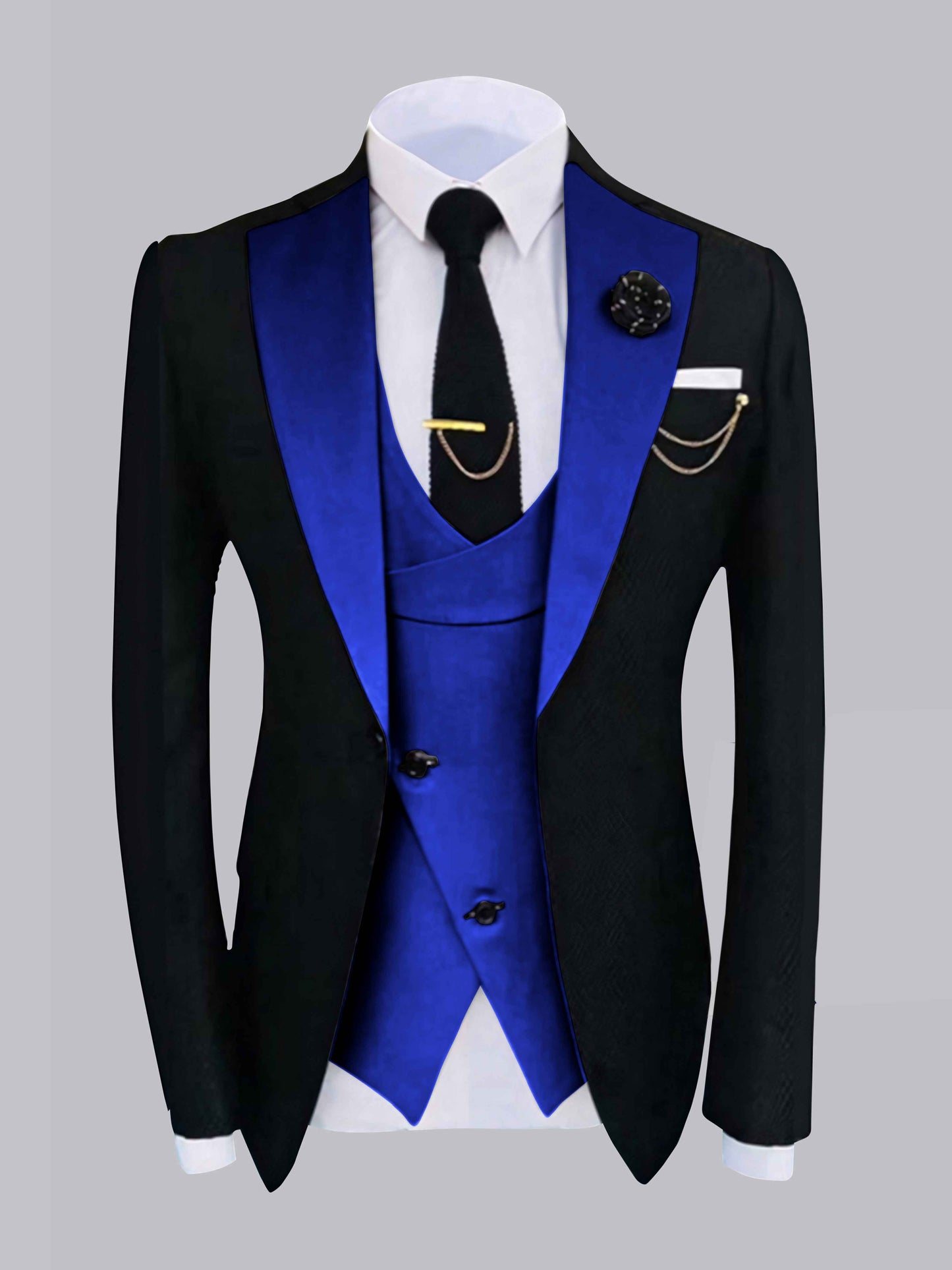 Heritage Contrast Trim Men's 2 Pieces Formal Occasion Suit